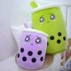 thumbnail image 5 of Peluche de té de burbujas, Boba, muñeco de peluche, almohada de abrazo de té de burbujas, muñeco de peluche de dibujos animados morado de 24 cm, 5 of 6