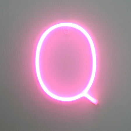 

Qepwscx LED Letter Lights Light Up Plastic Letters Standing Hanging Warm Pink Light Clearance