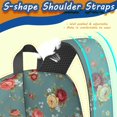 thumbnail image 5 of Pioneer Flower Floral Print Pattern 17" School Backpacks for Teens,Waterproof Oxford Fabric,S-Shape Padded Straps for School,Travel,Hiking,Camping, 5 of 5
