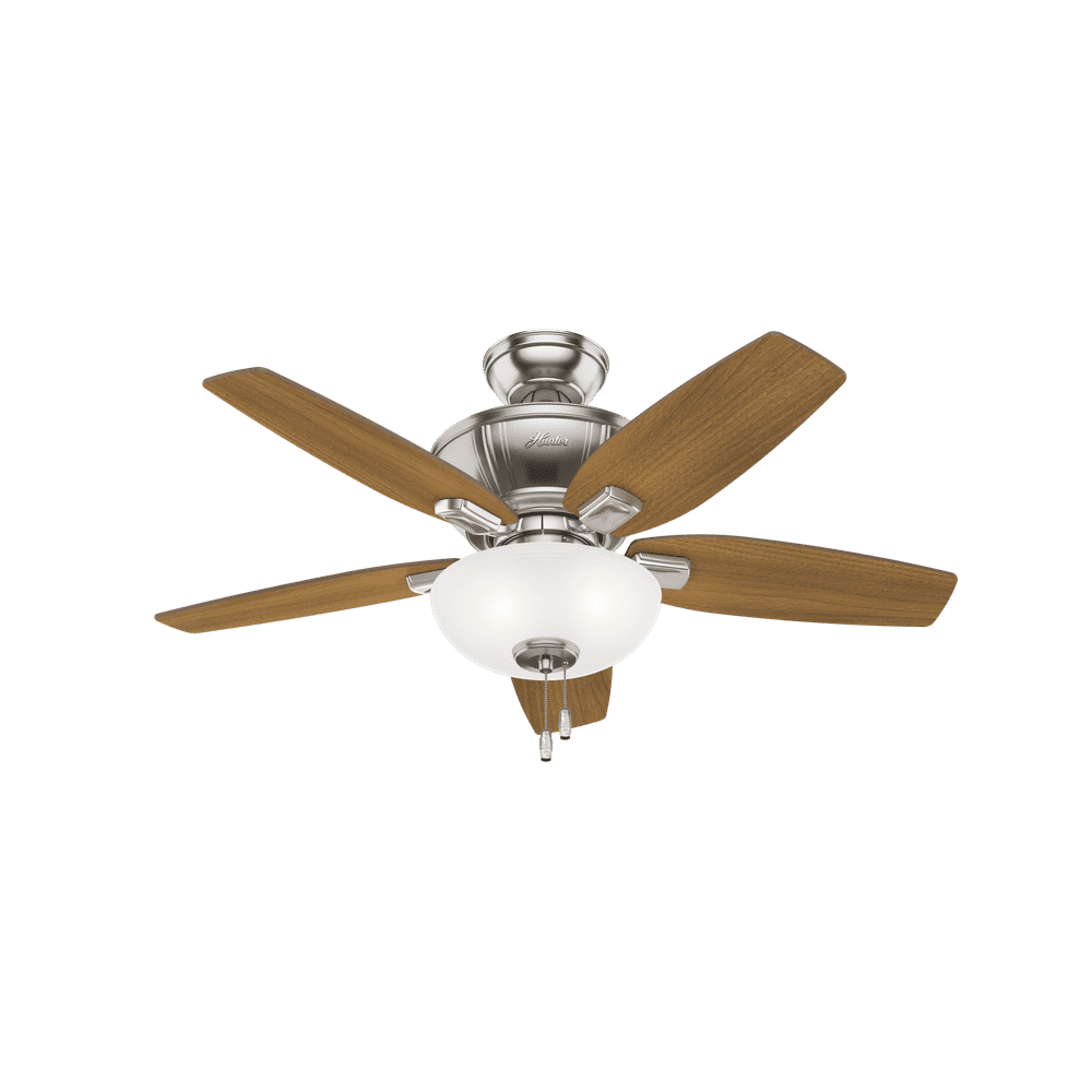 Hunter 42" Kenbridge Brushed Nickel Ceiling Fan with Light Kit and Pull