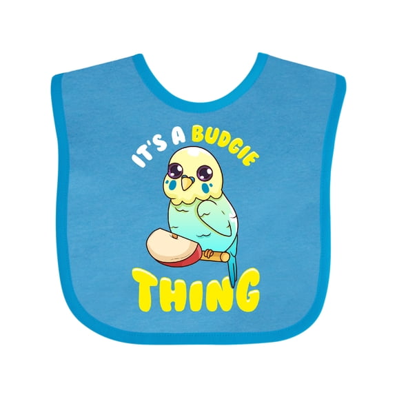 Inktastic Budgie Parakeet Budgerigar Boys or Girls Baby Bib