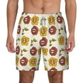 thumbnail image 2 of Picia Sunflowers And Skull pattern Mens Swim Trunks with Compression Liner Stretch Beach Shorts Quick Dry with Zipper Pockets No-Chafing Board Shorts-Medium, 2 of 9
