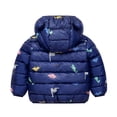 thumbnail image 3 of Hicidod Baby Winter Jacket Cute Bear Ears Hooded Long Sleeved Warm Down Coats Lightweight Printed Thick Puffy Puffer Jackets, 3 of 5