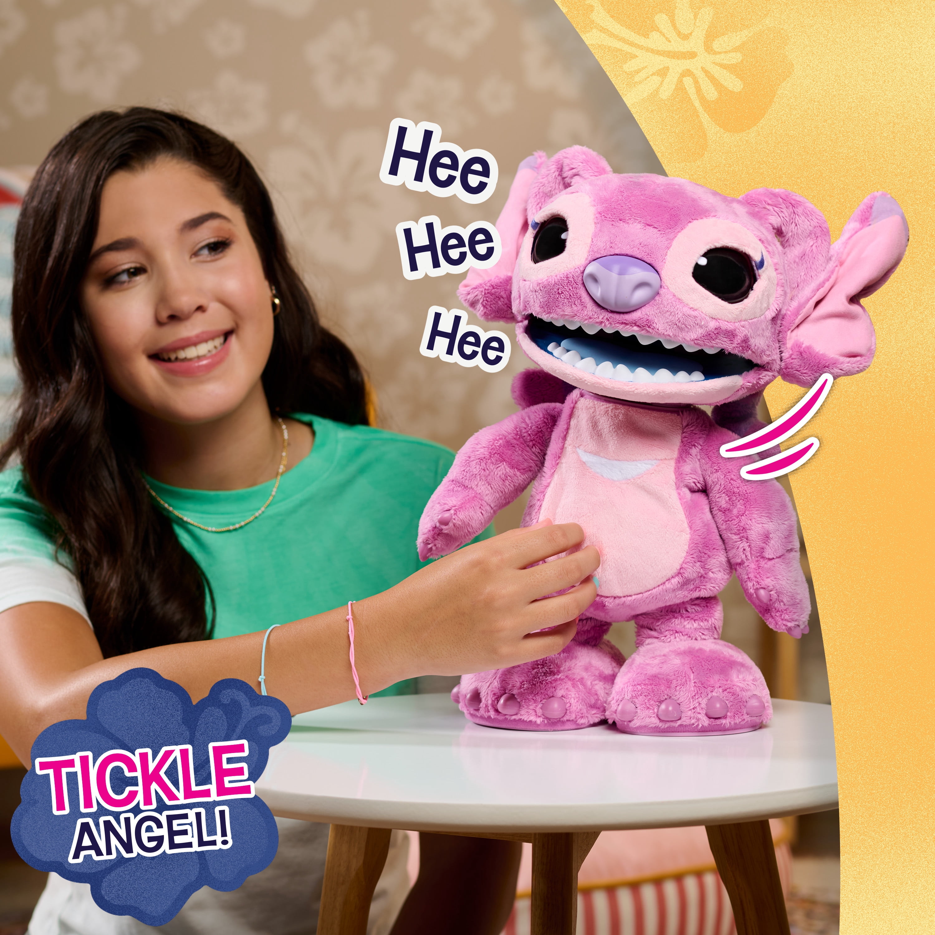 Disney Stitch Ultimate Angel Interactive 17" Plush Toy, 100+ Sounds & Reactions, Kids Ages 3+