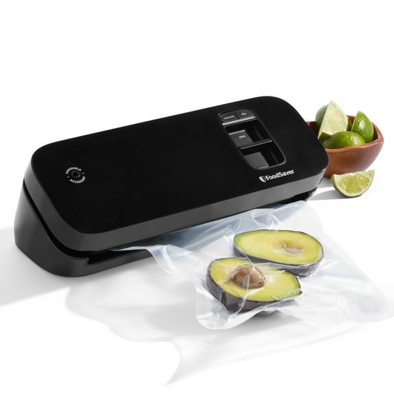 Foodsaver Space Saving Compact Machine Vacuum Sealer, Black