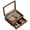 2 Layers Walnut, variant on Knife Display Case, Knife Collection Display Holder with Glass Lid, 2-Layer Wood Pocket Knife Case with Drawers