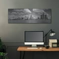 thumbnail image 5 of Luxe Metal Art 'Detroit Skyline Panorama 4' by Monte Nagler, Metal Wall Art, 48"x16", 5 of 9
