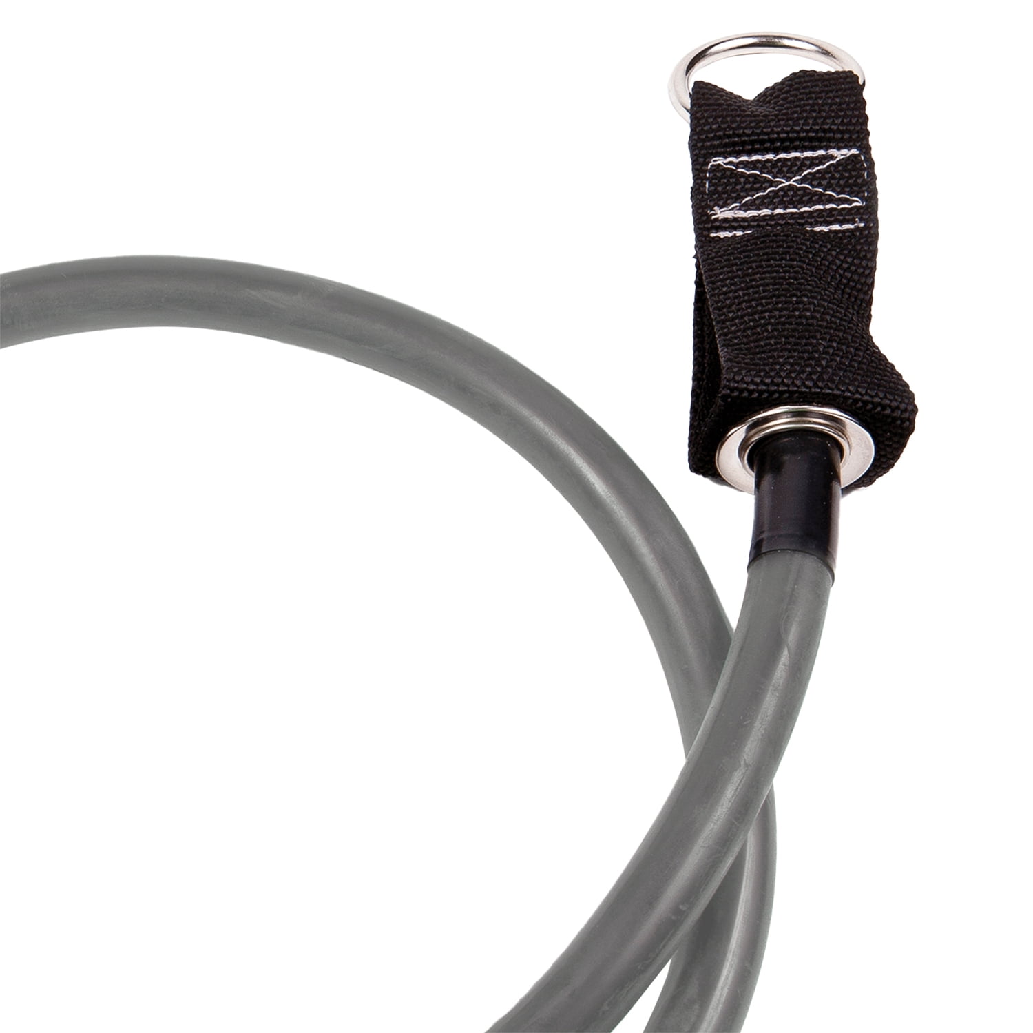 GoFit Power Tube Resistance Band, 50 lb Gray Latex Rubber, 54 Inch for Strength Training