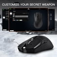 thumbnail image 5 of Darmoshark N3 Wireless Gaming Mouse,Tri-Mode 2.4G/USB-C/Bluetooth Mouse Up to 26KDPI,PAW3395 optical sensor Lightweight 63g,7 programmable button 500MAh Battery Life,Computer Mouse for Laptop,PC,Mac, 5 of 6