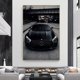 thumbnail image 5 of Póster de coche deportivo de lujo moderno negro Mercedes Benz, pintura en lienzo de estilo industrial, impresión HD, arte de pared, decoración para sala de estar y dormitorio, 5 of 5