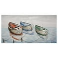 thumbnail image 1 of Yosemite Home Decor 3130046 Bateau à Rames Harmonie II Peint à la Main sur Toile & 44; Multicolore, 1 of 4