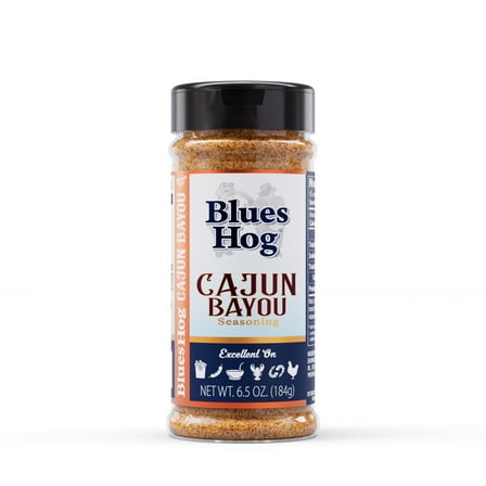 Blues Hog Cajun Bayou Seasoning, Bold Cajun Spice Blend, All-Natural, Gluten-Free, , 6.5 oz