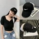 thumbnail image 2 of [Ajustable] Gorra De Golf Para Correr Negro Blanco Béisbol Mujeres Hombres Verano Deportes Gimnasio Viaje Nuevo Bordado, 2 of 4