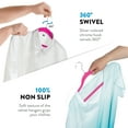 thumbnail image 7 of Zober Velvet Ultra Slim Non Slip Shirt Hangers, 50 Pack, Pink, 7 of 7