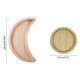 thumbnail image 3 of Bandeja para servir de madera, vajilla rústica, plato de postre, Luna para joyería con forma de sol, plato, cuenco, suministros para fiesta de Ramadán Eid Mubarak, 3 of 4