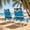 Blue stripe 2, variant on Folding Backpack Beach Chair 5-Position High Back Outdoor Reclining Lounge Chair with Footrest, Backpack Straps, Cooler Bag & Cup Holder for Outdoor Camping Patio