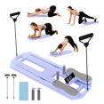 thumbnail image 2 of Rican Pilates Board, Foldable Ab Board, Multifunctional Abdominal Board for Home, 300 lbs Abs Workout Equipment with Knee Pad, Portable Pilates Reformer for Full Body Workout, Purple, 2 of 10