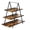 Brown 1Pack, variant on 17" 3-Tier Wooden Serving Tray Set with Metal Frame, Rustic Dessert & Food Display