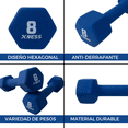 thumbnail image 3 of Par De Mancuernas/pesas Neopreno 8 Libras / 3.6 Kg XNESS XNESS MANCUERNAS DE NEOPRENO, 3 of 5