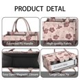 thumbnail image 4 of Large Capacity Tote Bag,Pioneer Flower Floral Print Pattern Handbag Fashion Luxury Tote Bag,15.7"x13"x 5.1" Inches,Laptop Compatible, 4 of 6