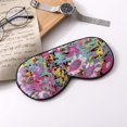 thumbnail image 4 of HAHDAXIA Tim&Tina Silk Sleep Mask Comfortable Blindfold Eye mask Adjustable (Colorful Flowers), 4 of 4