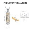 thumbnail image 2 of Urn Necklace for Ashes with Hollow Vial Cylinder Cremation Jewelry for Ashes Tree of Life Memorial Jewelry Gifts for Women Men Ashes Necklace Lockets Ashes Holder, 2 of 6