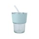 thumbnail image 2 of Taza de paja de vidrio 420ml Taza de café transparente | Funda resistente al calor | Tapa a prueba de fugas | Vaso de vidrio portátil, duradero y liviano para bebidas frías y calientes | Incluye, 2 of 6