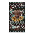 thumbnail image 2 of XYZCANDO Highland Cow Sunflowers Car Seat Cover Towel, Comfortable Seat Covers Machine Washable Soft for SUV Cars Sedans, 2 of 11