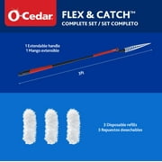 O-Cedar Flex & Catch™ Heavy Duty Wand Duster Kit w/ 3 Refills, Extends to 3 ft