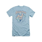 Aquaman DC Comics Superhero Bubble Circle Adult Slim T-Shirt Tee
