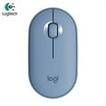thumbnail image 1 of EDTara Logitech Pebble M350 Wireless Mouse Bluetooth-compatible 5.2+2.4G Dual Mode Silent Usb Receiver, 1 of 8