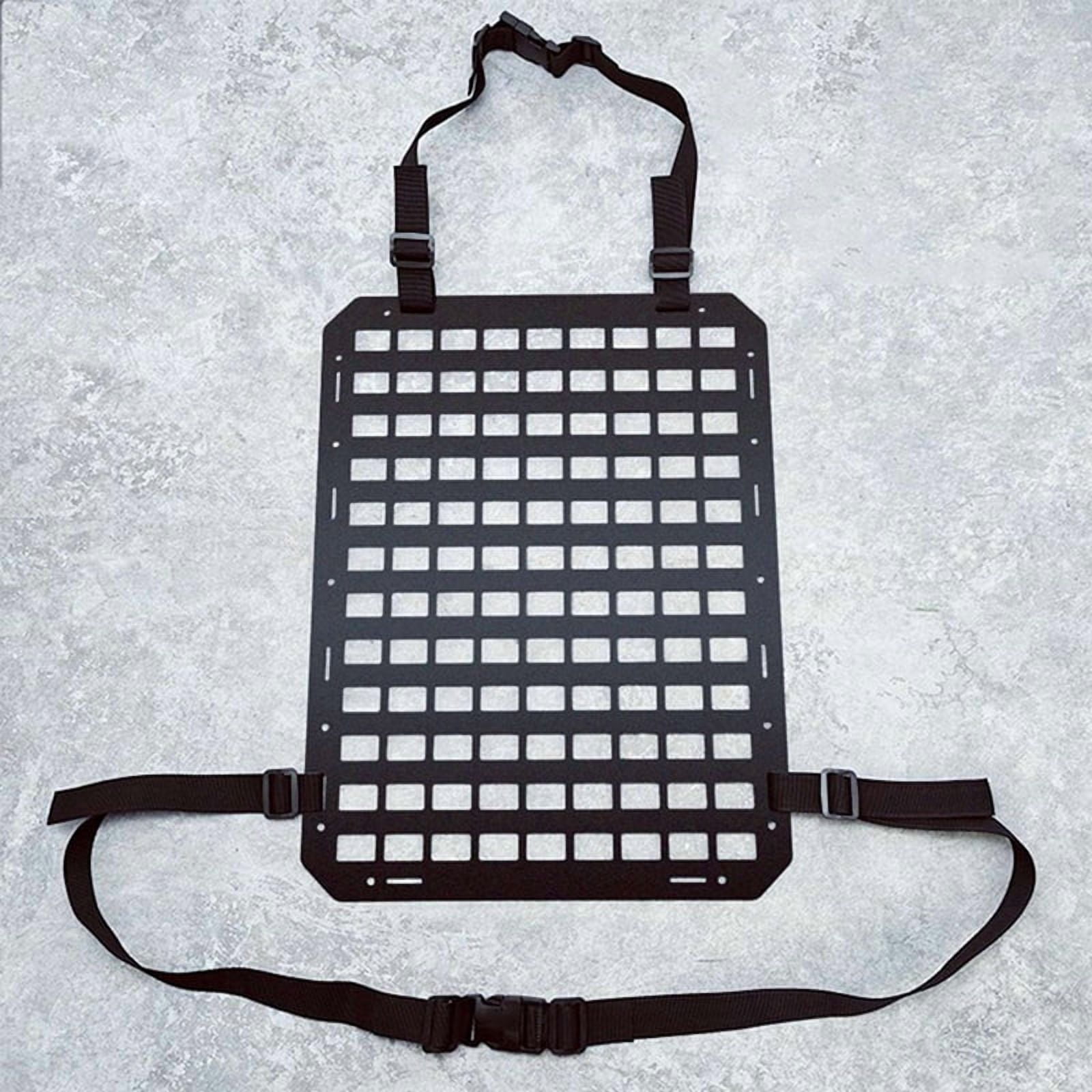 3X Car Seat Back Molle Panel, Molle Panel Organizer for Car, SUV Truck, Equipment Modular for  Pouch Tool Accessories