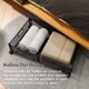 thumbnail image 2 of Caja de almacenamiento desmontable resistente, contenedor de almacenamiento de Metal con ruedas, organizador de almacenamiento plegable para dormitorio debajo, 2 of 8