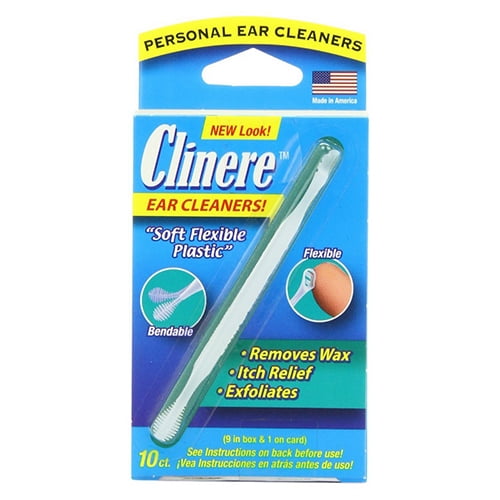 Clinere Personal Flexible Ear Cleaners, Remove Wax, 10 ea