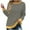 Gray, variant on Fall Long Sleeves Tops for Womens Casual Round Neck Pullover Fashion Shirts Comfy Loose Basic Blouses