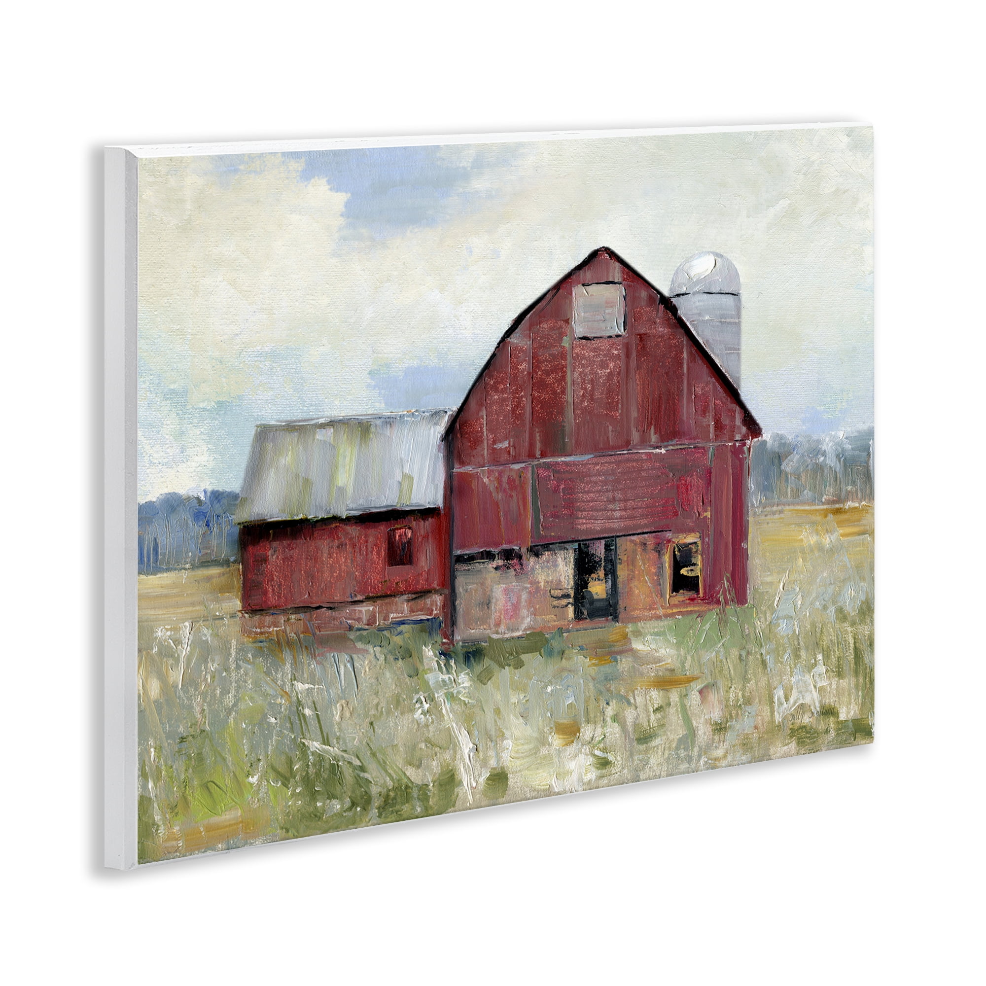 Stupell Industries Red Rugged Barn Wall Plaque Art, design by Sally Swatland