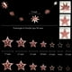 thumbnail image 2 of Guirnalda de estrellas con purpurina dorada rosa, decoración colgante para fiesta de estrellitas brillantes, banderines para cumpleaños, baby shower, despedida de soltera, boda, Navidad, compromiso y, 2 of 7