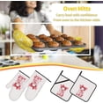 thumbnail image 5 of Pig Oven Mitts Pot Holders Set of 4, Kitchen Gloves Potholders Heat Resistant for Chef Baking Cooking Grilling BBQ, 5 of 6