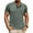 Green（mens shirts）, variant on GuangCheng Mens Short Sleeve Henley Shirts,with Chest Pocket,Classic Fit,Button Collar Pullover Tops,Green,Size M