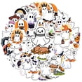 thumbnail image 2 of 35pcs-50pcs Cute Ghost Stickers Halloween Stickers Ghost Cartoon Decals for Laptops Suitcase Notebooks, 2 of 9