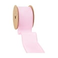 thumbnail image 3 of LaRibbons 2 1/2" Wired Ribbon | Pale Pink Linen, 3 of 7