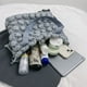 thumbnail image 3 of Bolso Plisado Con Forma Nube para Mujer Bolso Mano Con Cordón Bolso (gris), 3 of 9