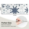 thumbnail image 5 of Blue Christmas Snowflake Pattern Kitchen Rug Mat,Kitchen Runner Rugs Non Skid Washable,Decorative Kitchen Floor Mats for Kitchen,Sink,Laundry,17"X47", 5 of 5
