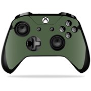 MightySkins Skin Compatible With Microsoft Xbox One X Controller - Solid Olive | Protective, Durable, and Unique Vinyl Decal wrap cover | Easy To Apply, Remove, and Change Styles | Made in the USA