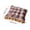 Brown, variant on Ruffled Round Seat Cushion, Cotton Chair Pad 15.7 x 15.7 Inch, Home Comfort Pad for Office Dining Chair