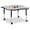 Gray/Black, variant on Four Leaf Activity Table, E-height - Freckled Gray/Key Lime/Gray