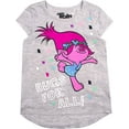thumbnail image 2 of DreamWorks Kids 3-Pack Shorts Sleeve T-Shirts for Toddlers and Little Girls - Trolls, 2 of 4