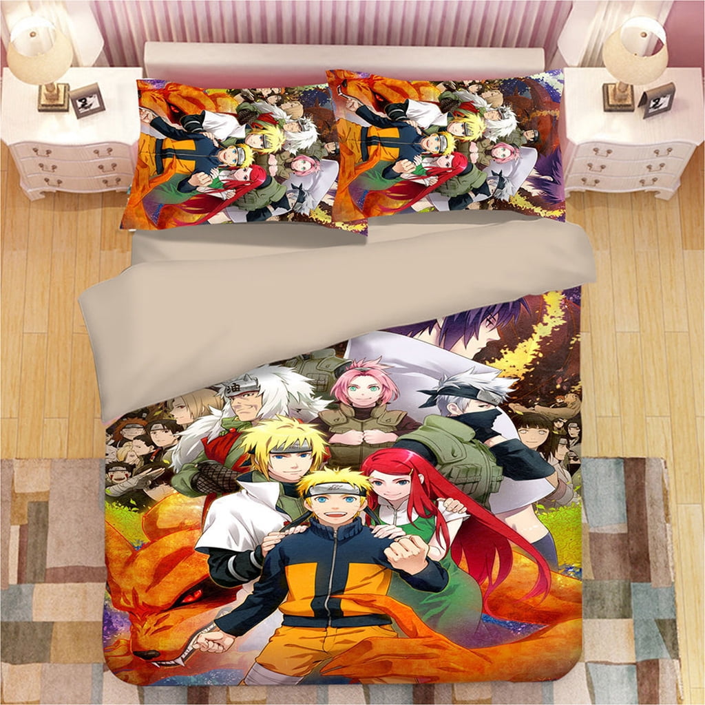 Novelty New Uzumaki Naruto Bedding Bed Set Twin Full Queen King Size