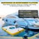 thumbnail image 3 of Inflatable Dock Floating Platform for Lakes 6 Inch Thick, Inflatable Island Water Floating Mats for Boating, River, Pool, Ocean, Inflatable Raft with Electric Air Pump, 3 of 5