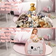 thumbnail image 3 of Cute Stuffed Animal Storage for Girls Room Decorations, Bean Bag Chair Kids, Gifts for Girls, Toddler Chairs, Large Size 22x24 Inch Velvet Extra Soft(COVER ONLY, STUFFING NOT INCLUDED), 3 of 6